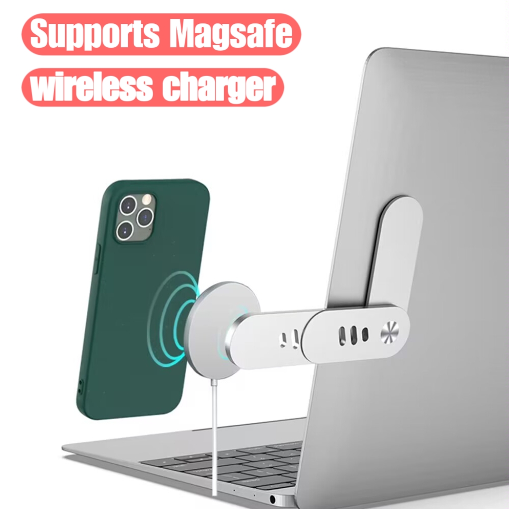Laptop Accessories Must Have - Laptop Phone Holder, Magnetic Laptop Side