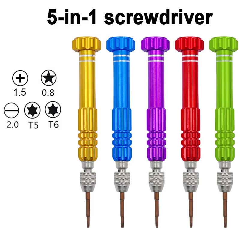 Laptop Open Accessories - 5 In 1 Screwdriver Repair Kit