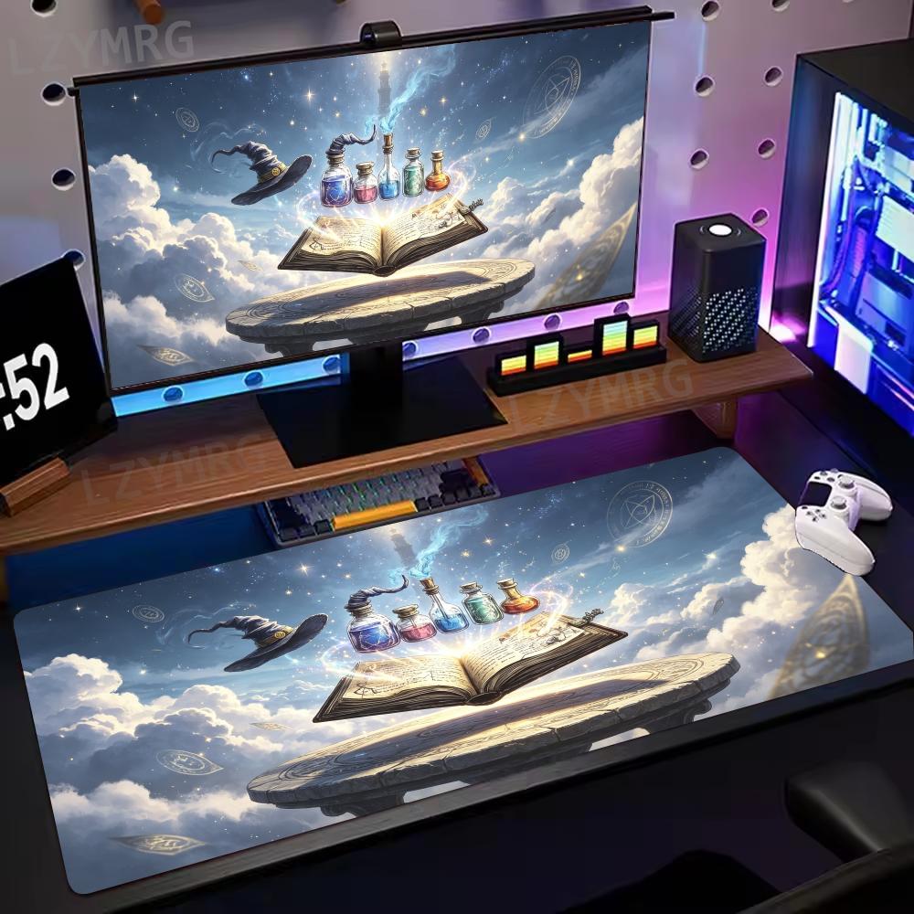 Laptop Open Accessories - Fantasy Sky Altar Desk Pad Glowing
