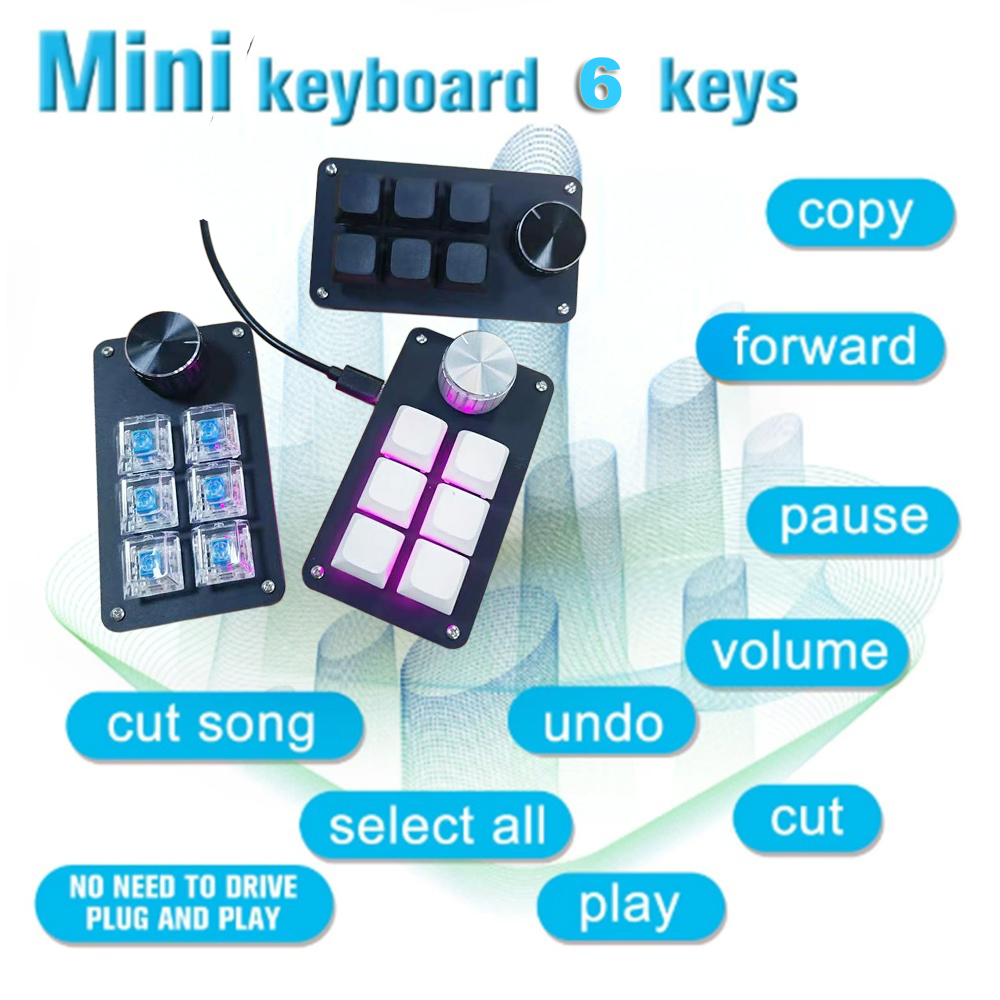 Laptop Accessories Uk - 6-Key Multi-Functional Editing Keyboard Suitable for