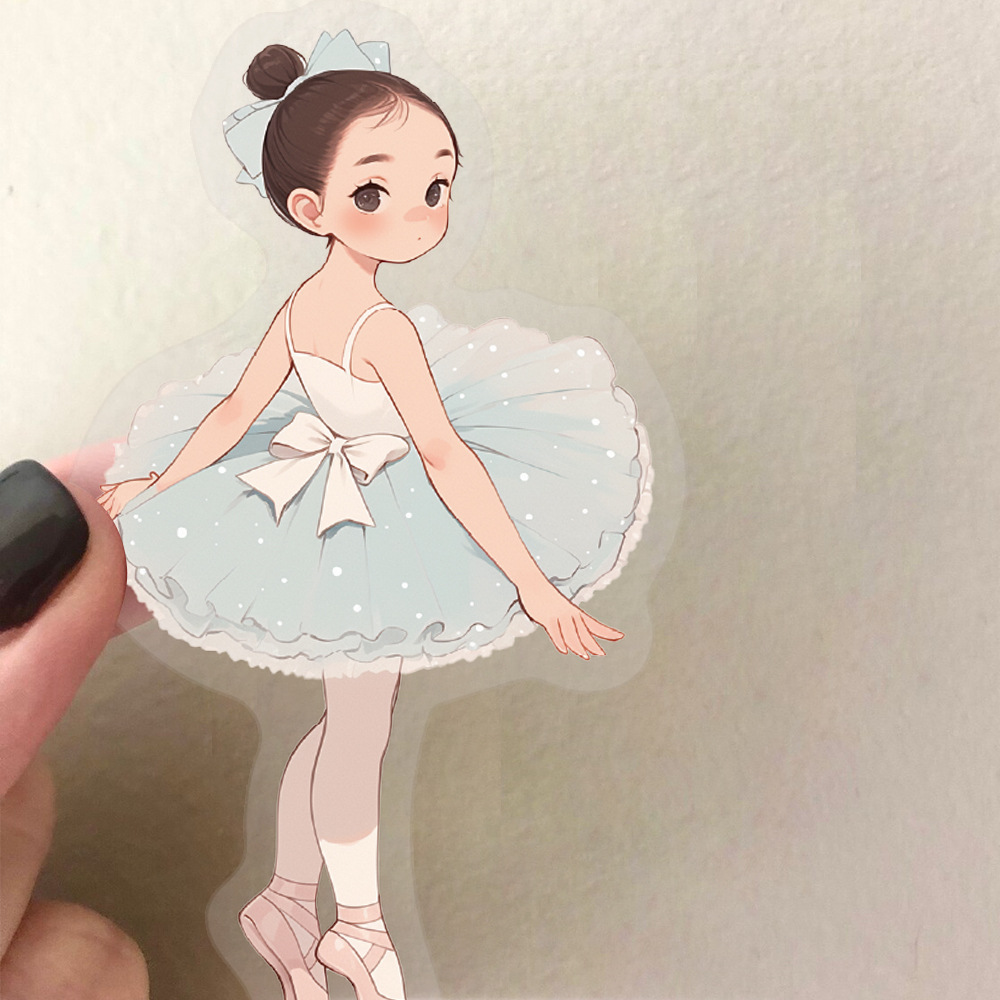 Laptop Accessories Girly - 50PCS Ballet Girl Series Stickers Exquisite