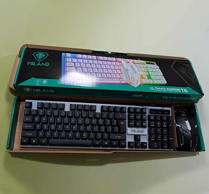 1pcsRGB Backlit Gaming Keyboar - Laptop Accessories Combo Set ulasan dan harga