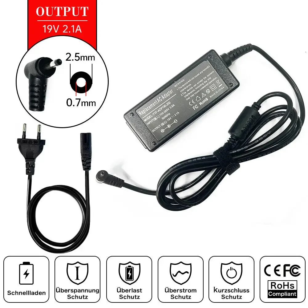 19V 2.1A 2.5mm*0.7mm Laptop AC - Laptop Accessories Shop ulasan dan harga