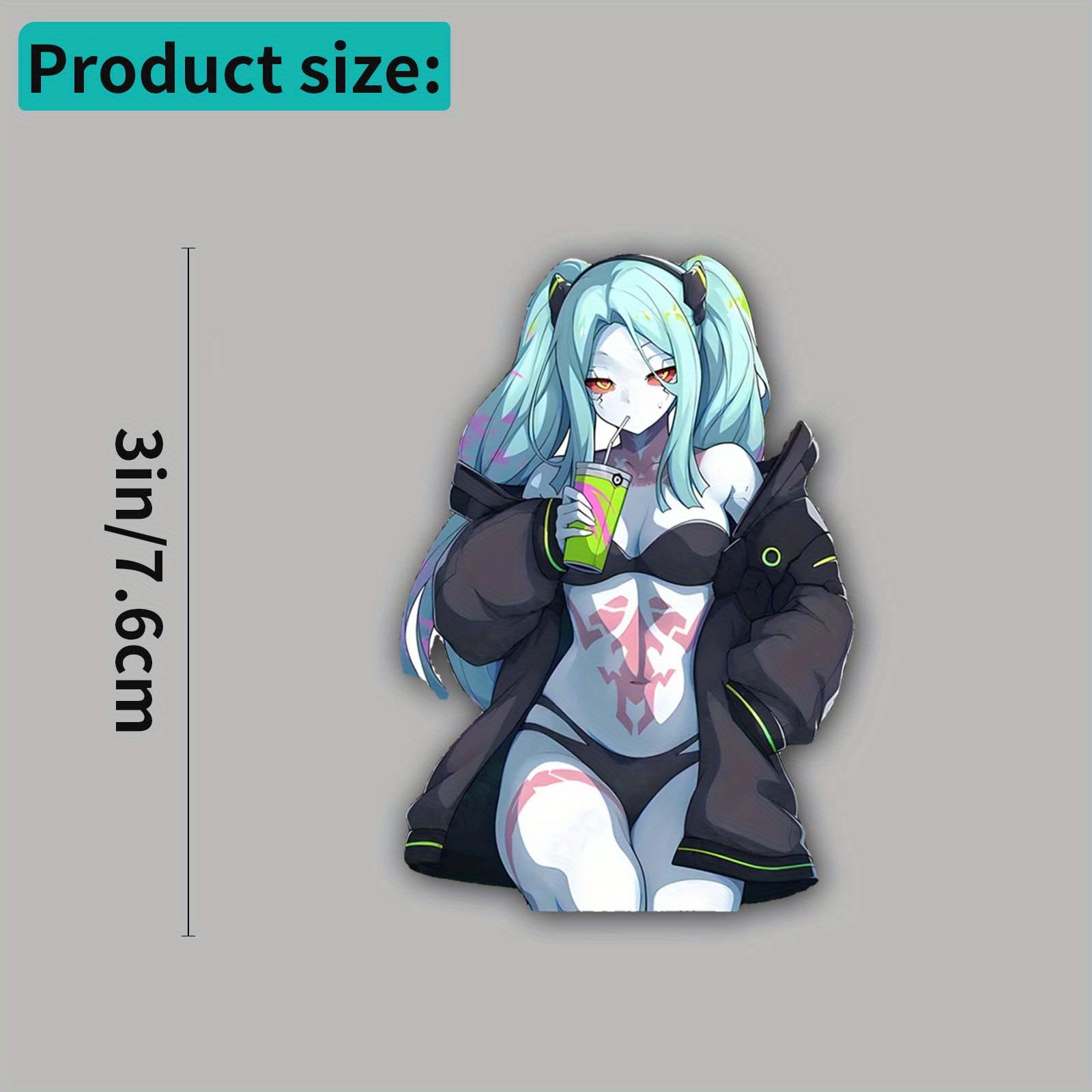 Anime Girl Sticker, Waterproof - Laptop Accessories Girly ulasan dan harga