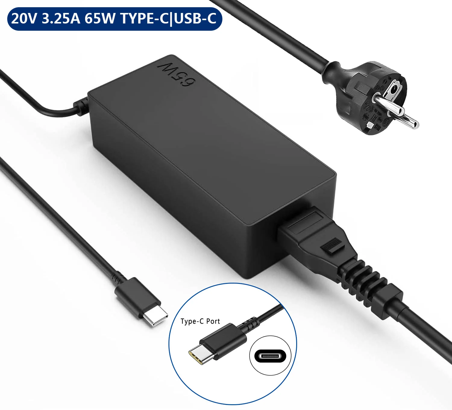 65W 20V 3.25A TYPE-C Laptop Ac - Laptop Accessories Shop ulasan dan harga
