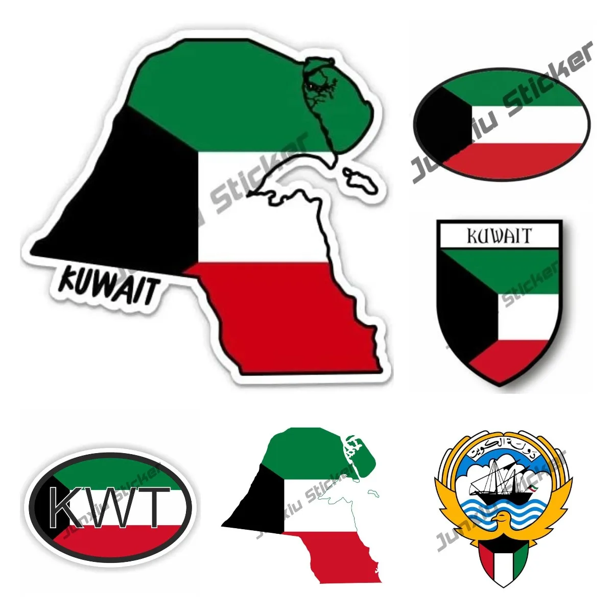 Kuwait Map with Flag Vinyl Sti - Laptop Accessories Kuwait ulasan dan harga