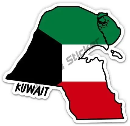 Kuwait Map with Flag Vinyl Sti - Laptop Accessories Kuwait ulasan dan harga