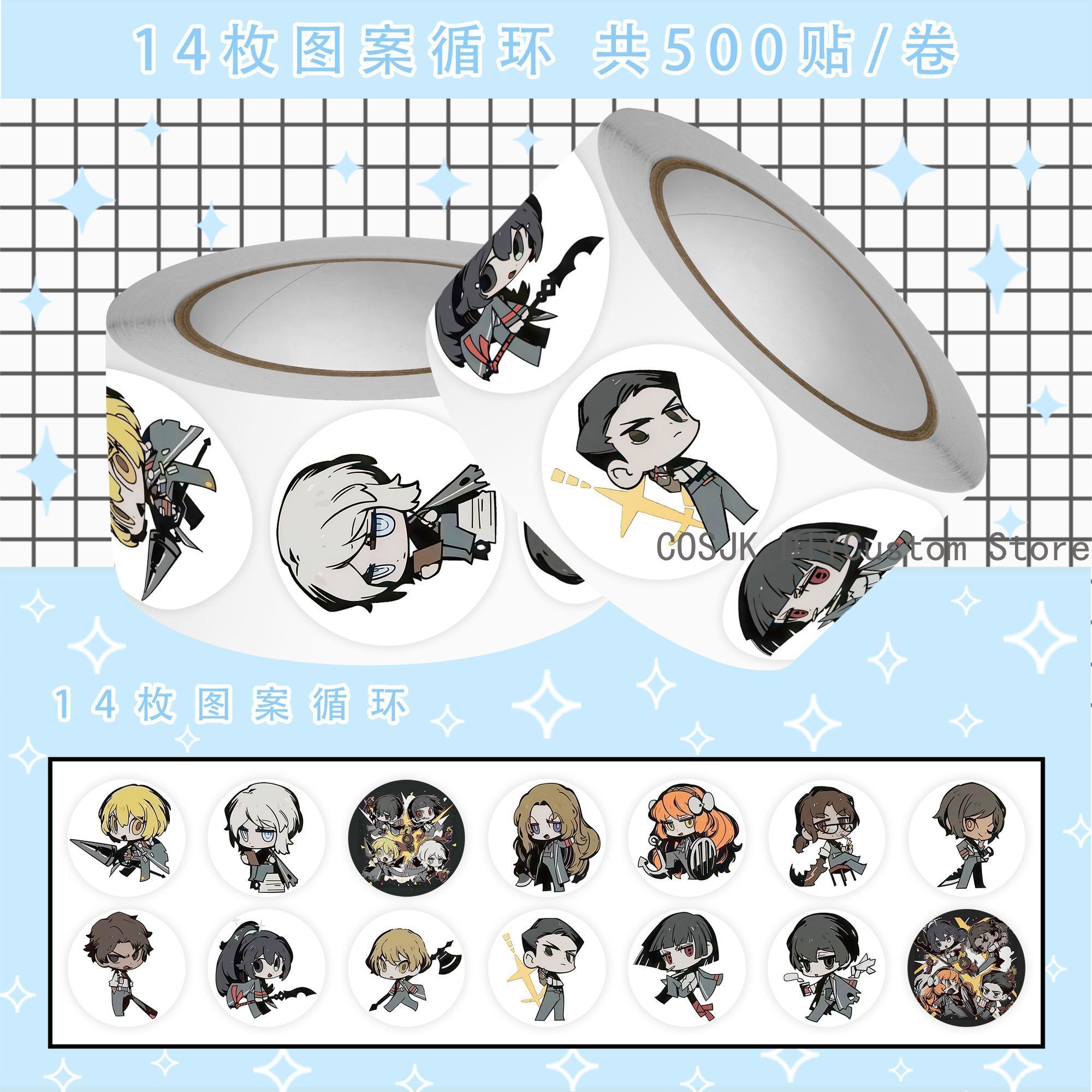 500Pc/Roll Anime Limbus Compan - Laptop Accessories For Students ulasan dan harga