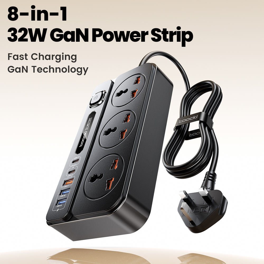 Toocki GaN Power Strip AC Outl - Laptop Accessories Uk ulasan dan harga