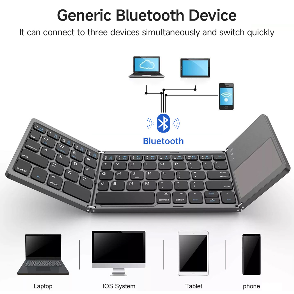 Mini Bluetooth Keyboard with T - Laptop Accessories Uk ulasan dan harga