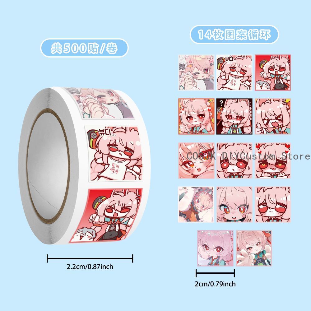 500Pc/Roll Anime Zenless Zone  - Laptop Accessories For Students ulasan dan harga