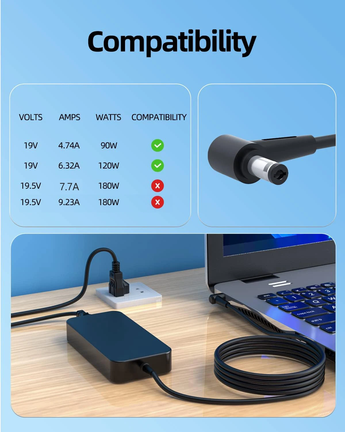19.5V 6.32A Laptop AC Adapter  - Laptop Accessories Shop ulasan dan harga