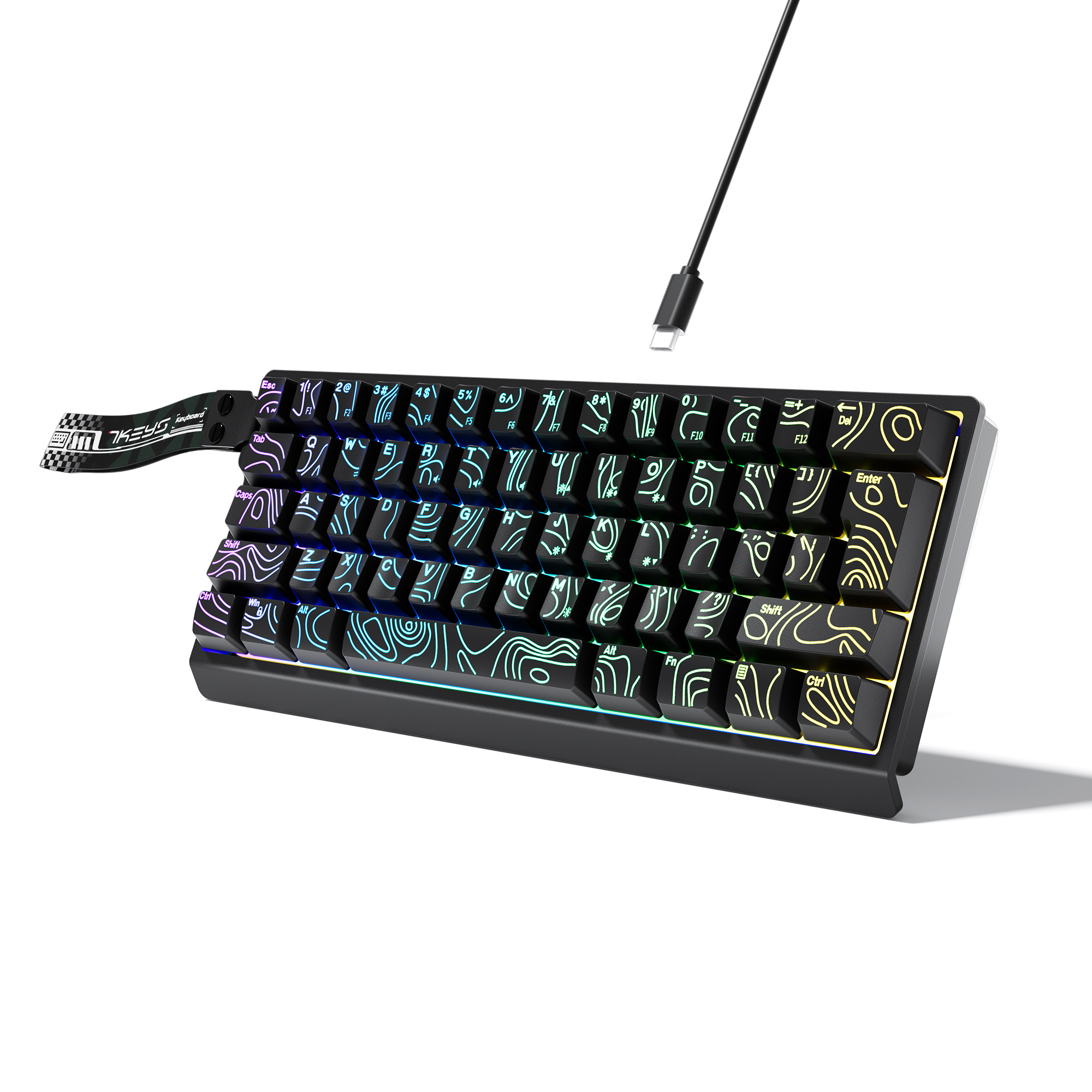 60% compact wired keyboard wit - Laptop Accessories Uk ulasan dan harga