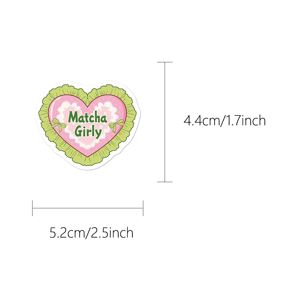 50PCS Matcha Girl Stickers Fas - Laptop Accessories Girly ulasan dan harga