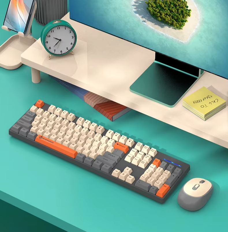 2.4G Office Wireless PC Keyboa - Laptop Accessories Combo Set ulasan dan harga