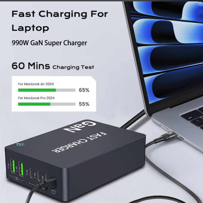 6-Ports PD USB GaN Fast Chargi - Laptop Accessories Uk ulasan dan harga