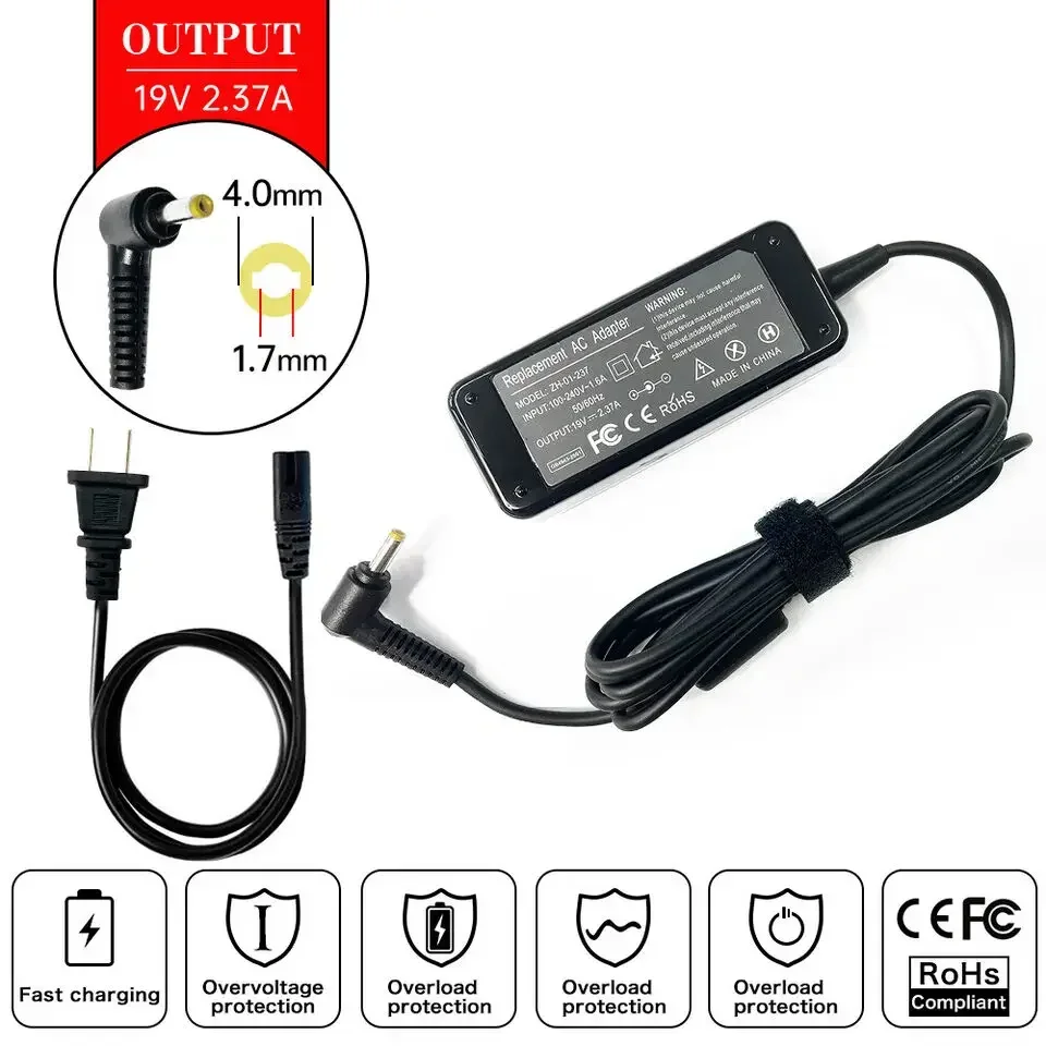 19V 2.37A 45W 4.0mm*1.7mm Lapt - Laptop Accessories Shop ulasan dan harga