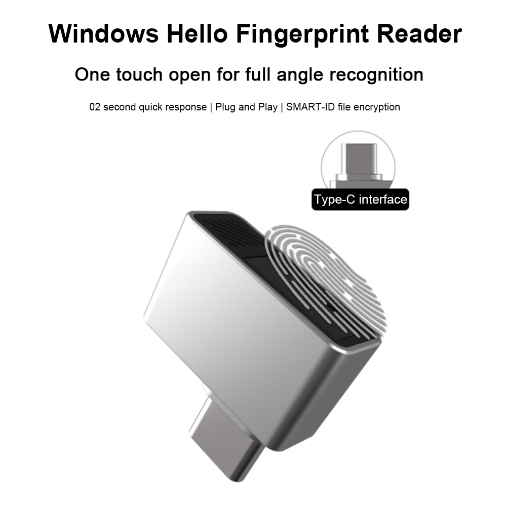 Type-C Biometric Scanner Passw - Fingerprint Reader Usb ulasan dan harga