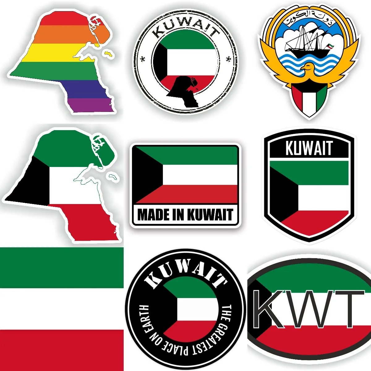KWT Kuwait Flag Map National E - Laptop Accessories Kuwait ulasan dan harga