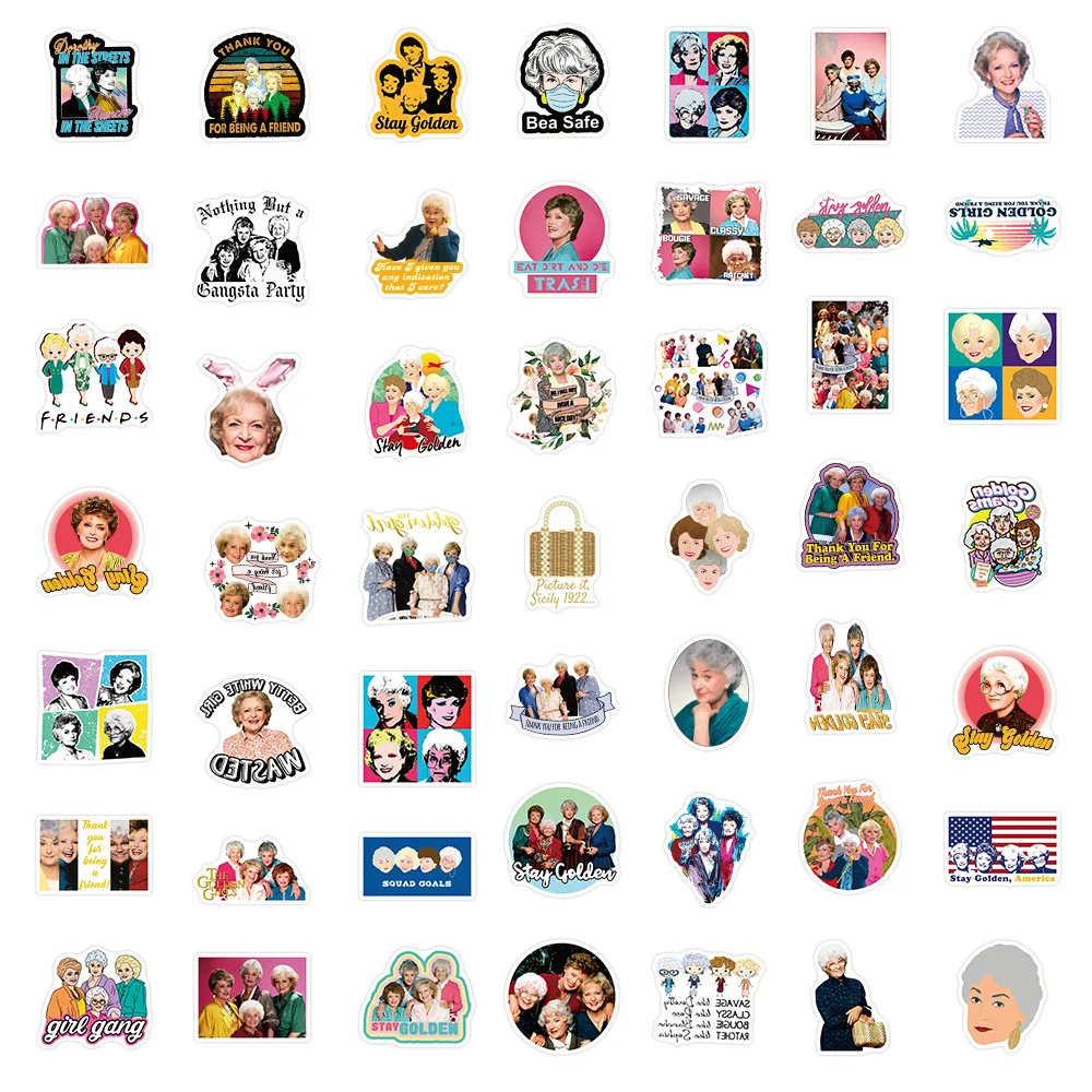 50PCS TV SHOW The Golden Girls - Laptop Accessories Girly ulasan dan harga