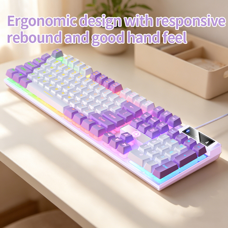 Gaming  Keyboard and Mouse Wir - Laptop Accessories Combo Set ulasan dan harga
